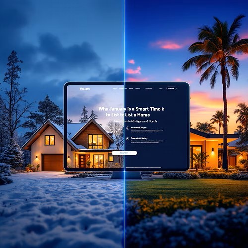 Why January Is a Smart Time to List a Home in Michigan and Florida