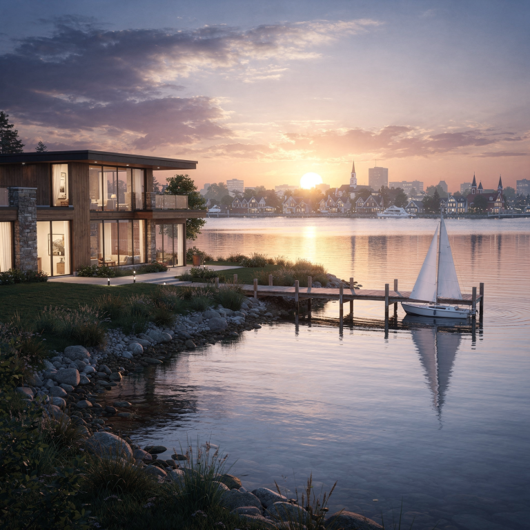 Bay City Michigan waterfront homes