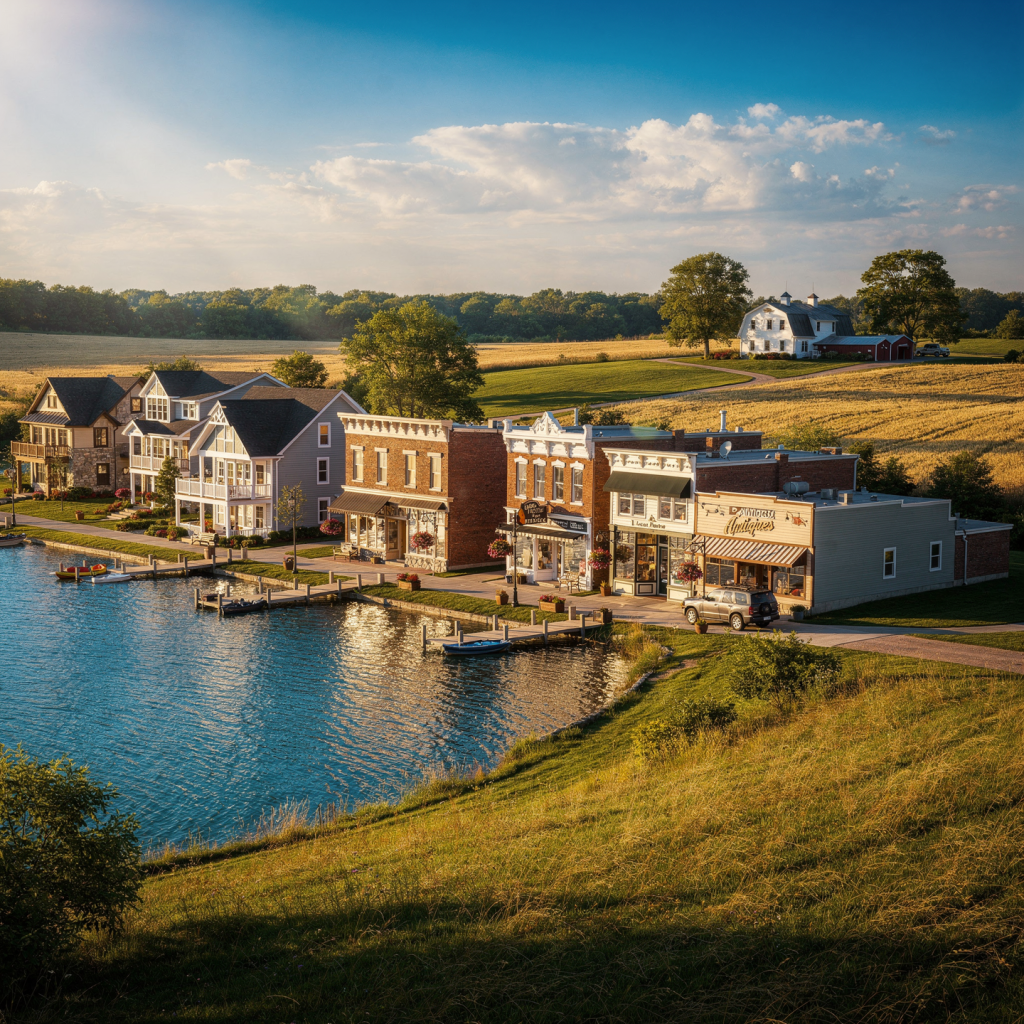 Diamond Lake Michigan waterfront homes