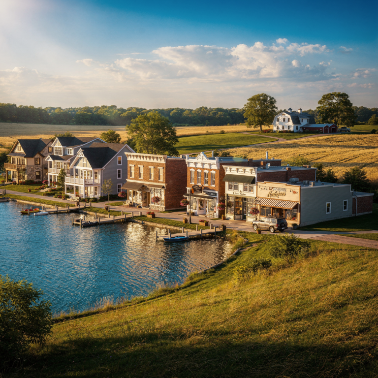 Diamond Lake Michigan waterfront homes