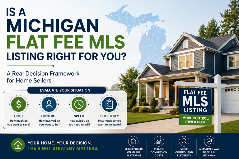 Michigan flat fee MLS decision process flowchart for home sellers
