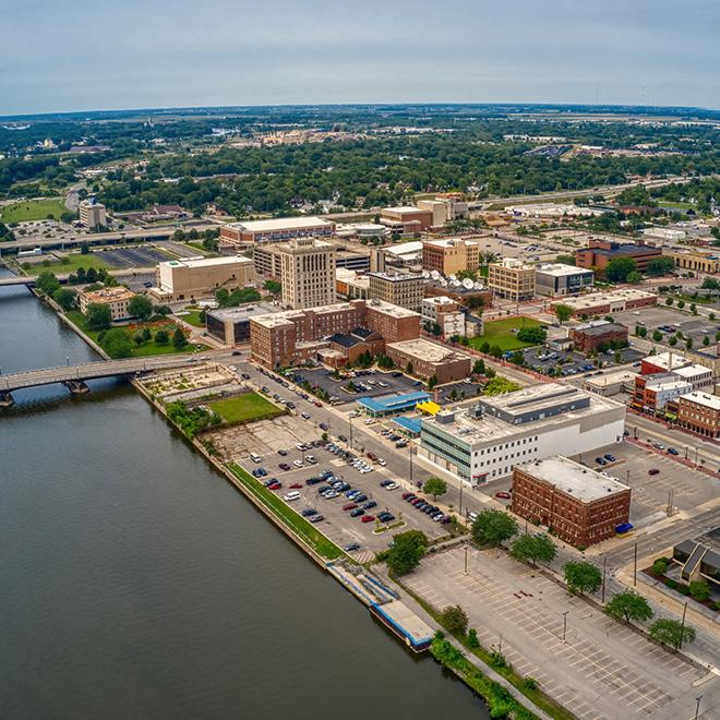 Saginaw County Michigan real estate with riverfront city neighborhoods and regional housing communities