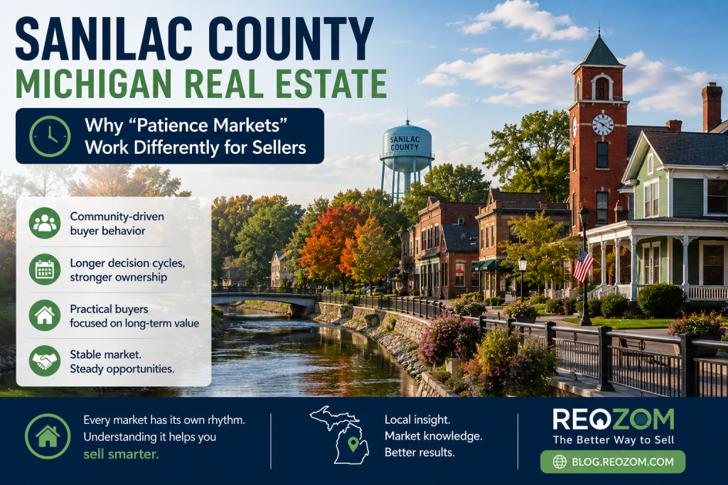 Sanilac County Michigan real estate with small-town homes and rural community neighborhoods