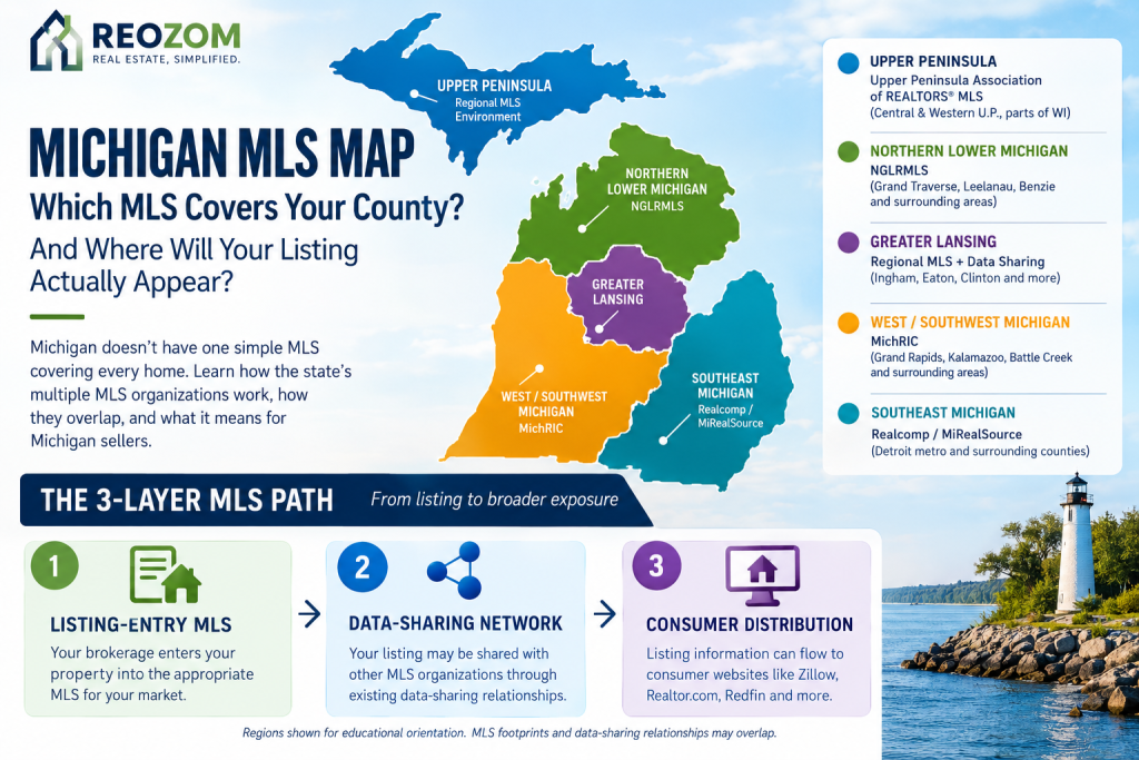 Michigan MLS Map: Which MLS Covers Your County and Where Will Your Listing Actually Appear?